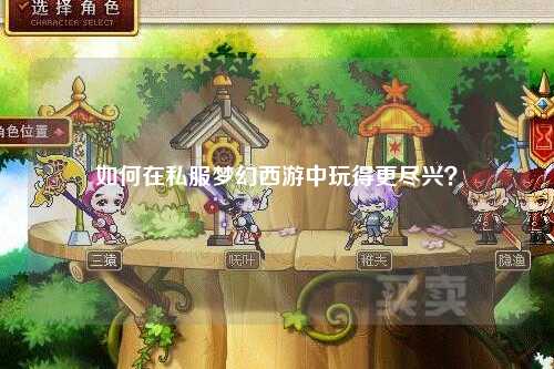 如何在私服夢幻西游中玩得更盡興？